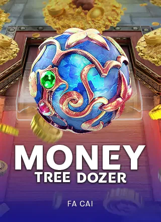 ภาพปกเกม Money Tree Dozer (ลูกแก้วสีน้ำเงินท่ามกลางเหรียญทอง) ในแผงภาพเด่นหน้าแรก
