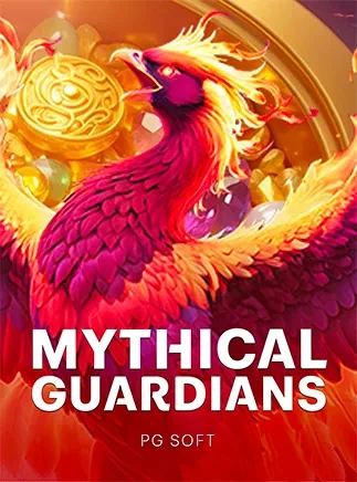 ภาพปกเกม Mythical Guardians (ฟีนิกซ์สีแดงทอง) ในกล่องธีมสัตว์และสิ่งมีชีวิตแฟนตาซี