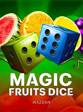 ภาพปกเกม Magic Fruits Dice (ผลไม้กับลูกเต๋าสีสด) ในกล่องธีมขนมหวานและผลไม้